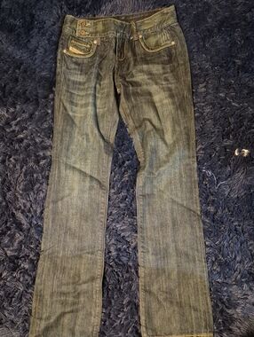 Diesel Women's Straight Jeans in Faded Blue